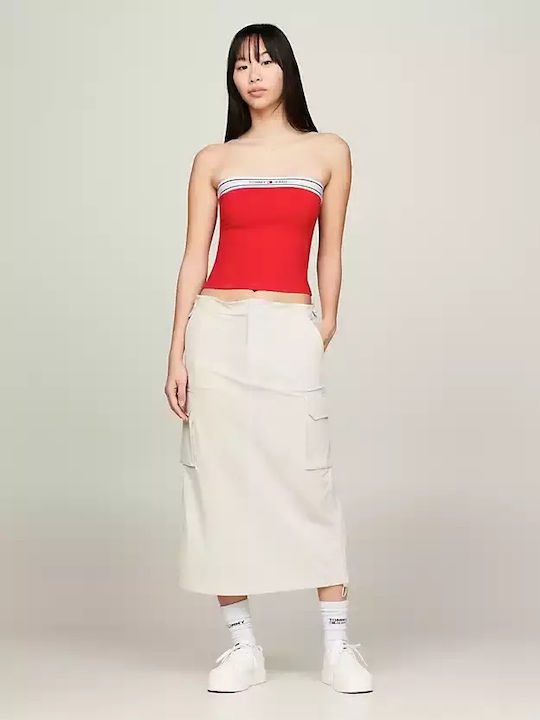 TOMMY JEANS Logo taping tube top